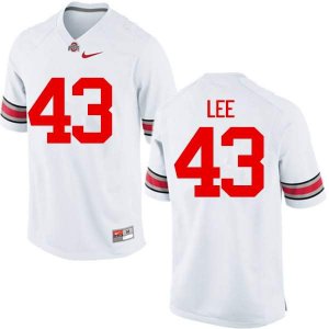 Men's Ohio State Buckeyes #43 Darron Lee White Nike NCAA College Football Jersey Wholesale HUJ6744IE